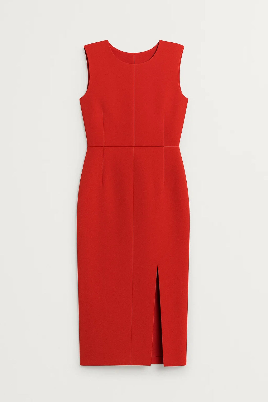 Midikleid | Gerader Schnitt mit Schlitz | Klassische Eleganz