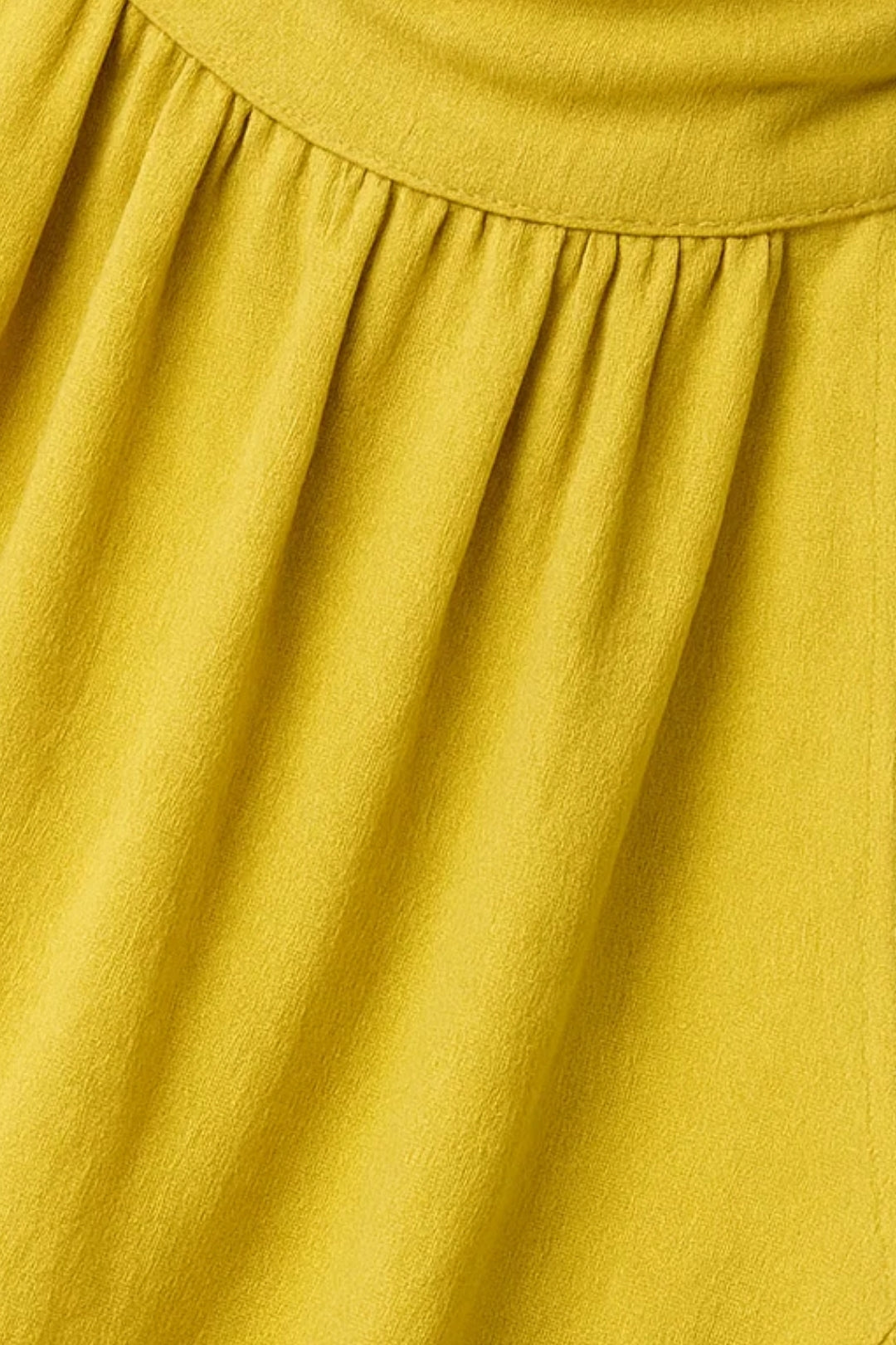 Mini Kleid | Hochgeschlossen mit Drapierung | Sommerliche Raffinesse