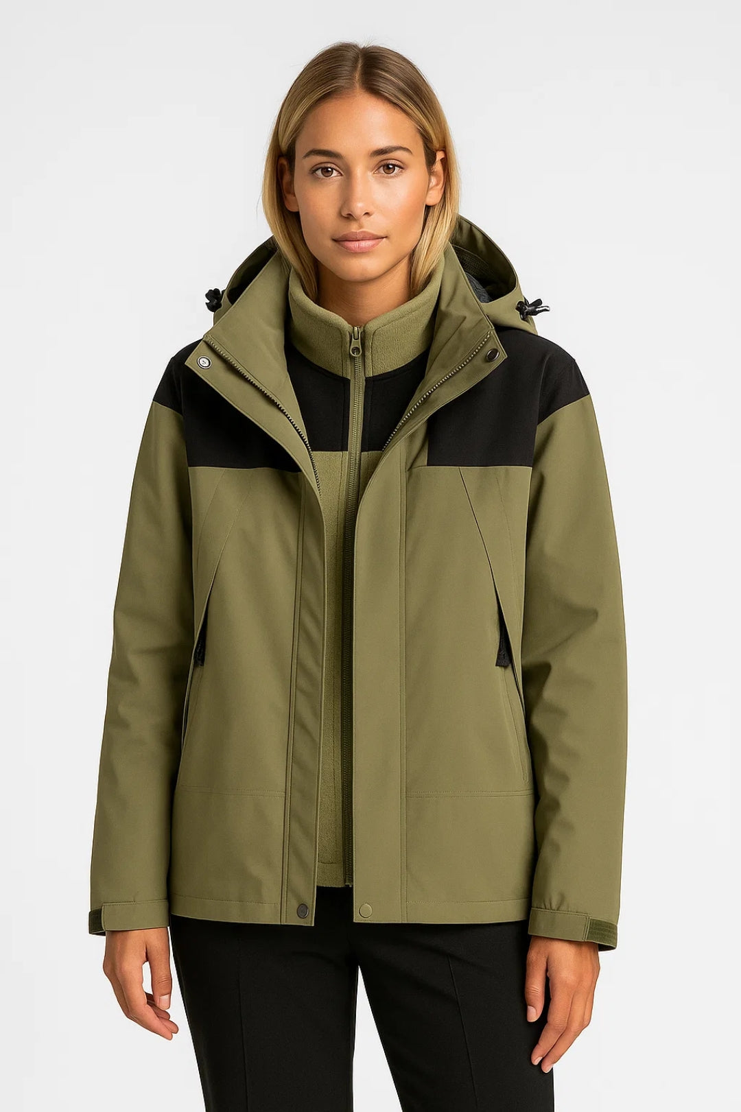 Wanderjacke | Sportlicher Schnitt mit Kapuze | Wetterfest und bequem