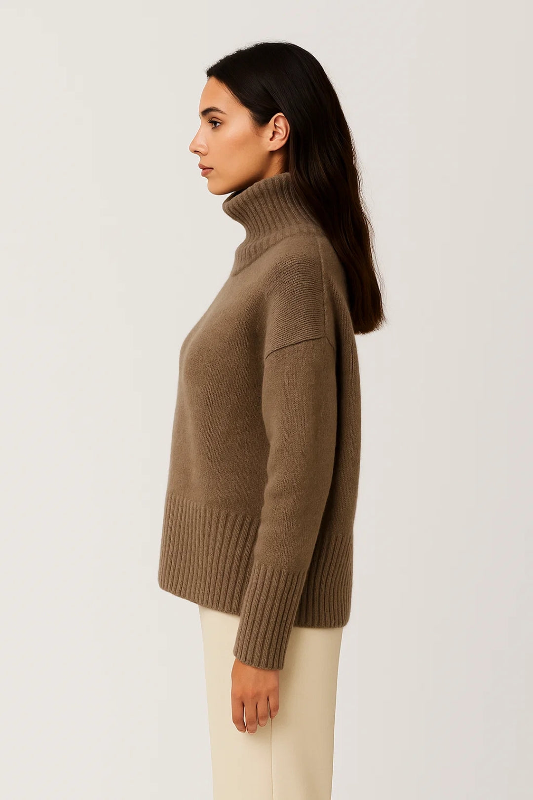 Rollkragenpullover | Lockerer Schnitt | Klassische Eleganz
