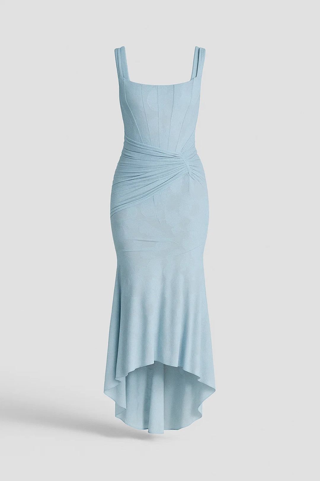 Abendkleid | Drapiertes Design mit asymmetrischem Saum | Elegante Raffinesse