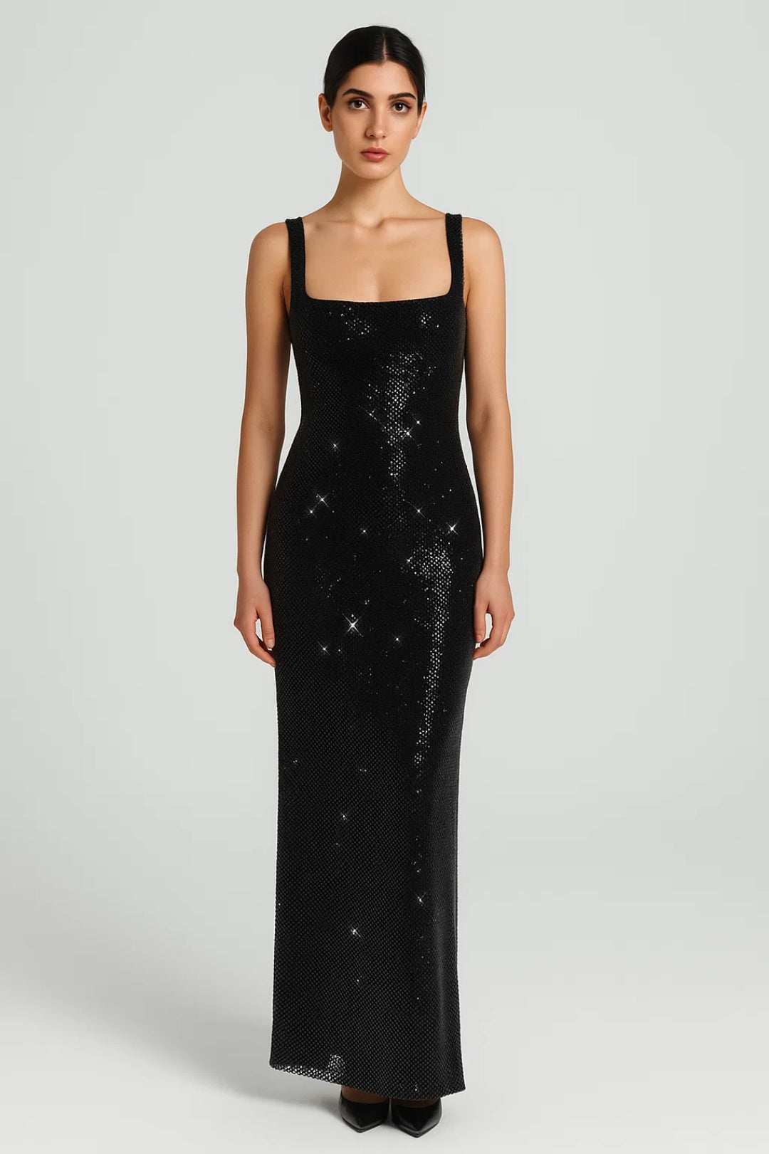 Abendkleid | Figurbetont mit Glanzoptik | Glamouröse Eleganz