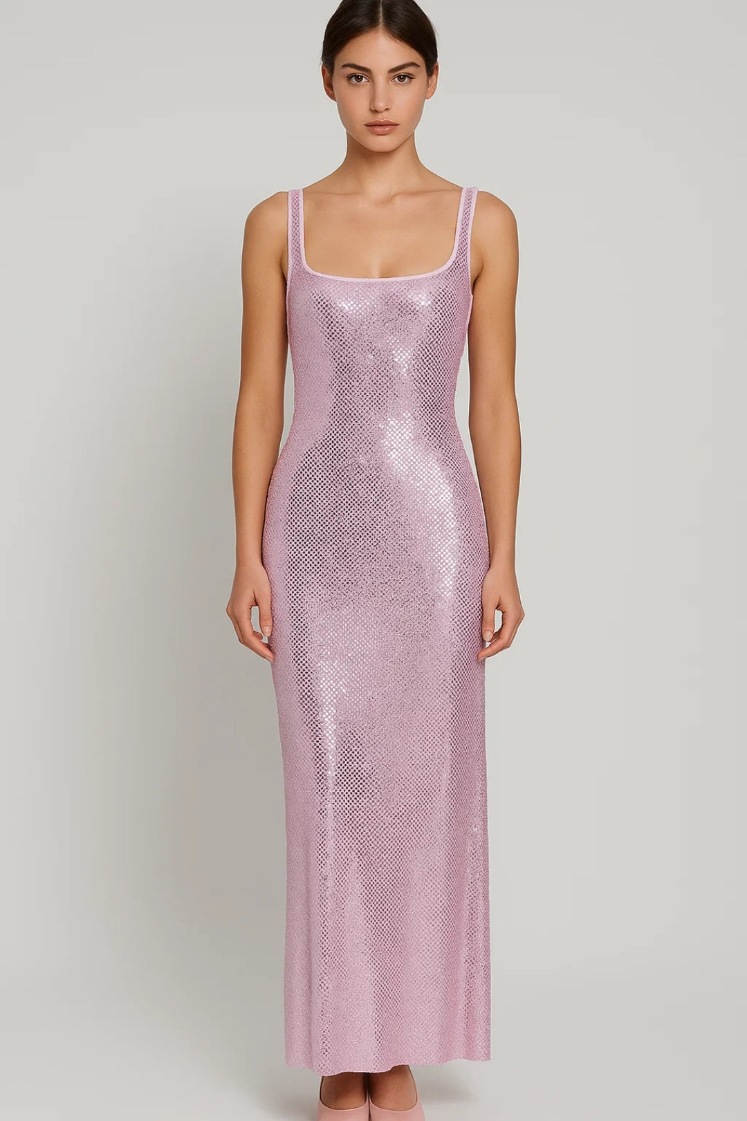 Abendkleid | Figurbetont mit Glanzoptik | Glamouröse Eleganz