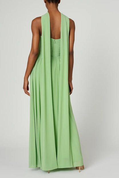 Abendkleid Lang | Trägerloses Design mit Drapierung | Elegant und Fliessend