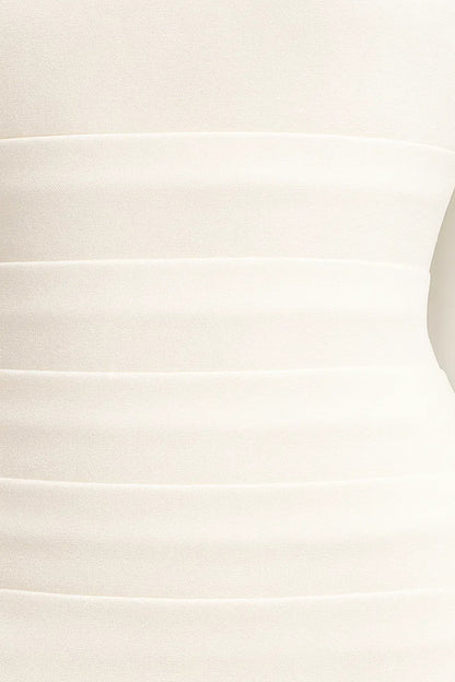 Abendkleid | Schulterfrei mit Schal | Schlichte Eleganz