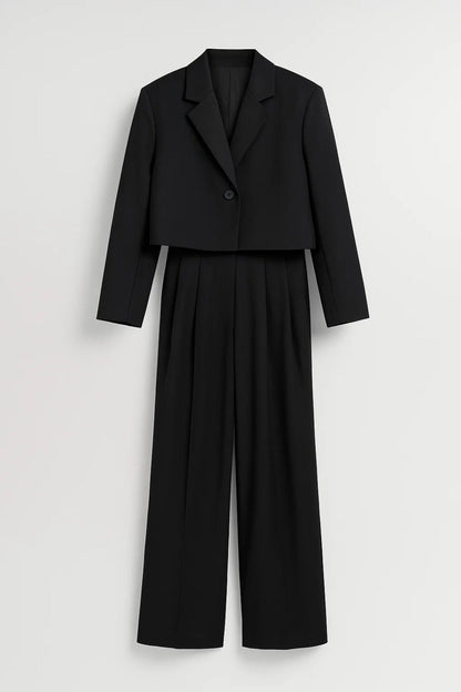 Anzug | Kurze Jacke mit weiter Hose | Moderne Eleganz