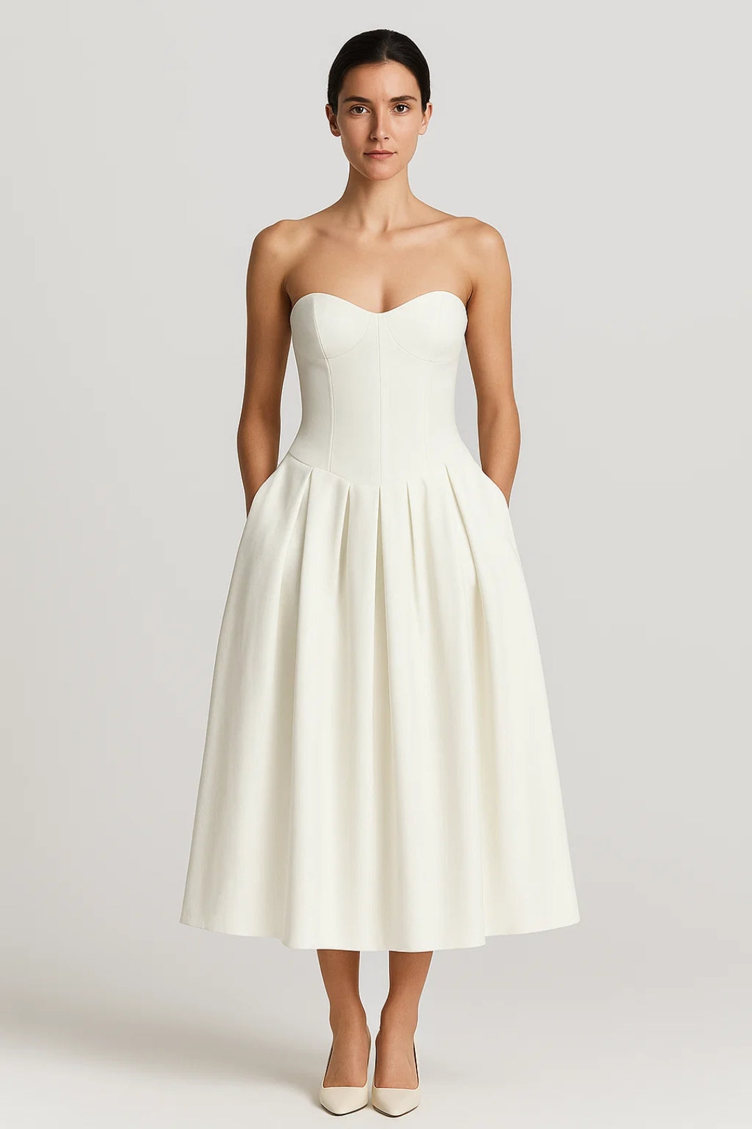 Bustierkleid | Ausgestellter Schnitt | Klassische Eleganz