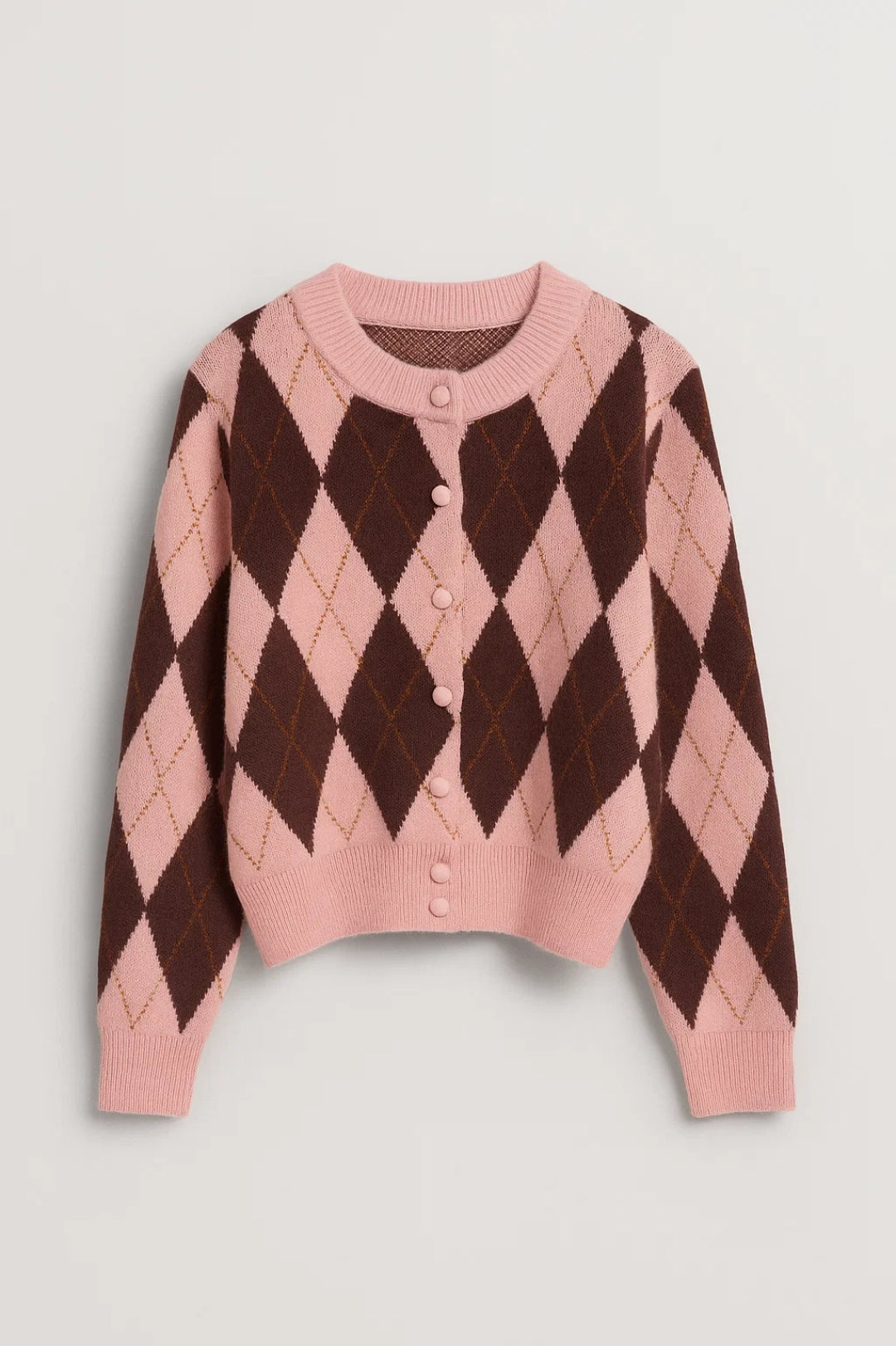 Cardigan | Rautenmuster | Verspielte Eleganz