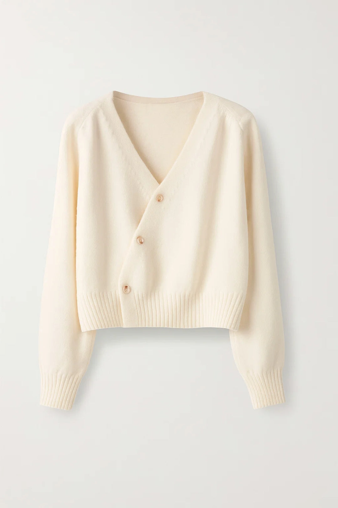 Cardigan | Überkreuzter Schnitt | Schlichte Eleganz