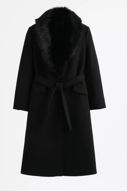 Eleganter Mantel | Klassischer Schnitt mit breitem Kragen | Zeitlose Silhouette