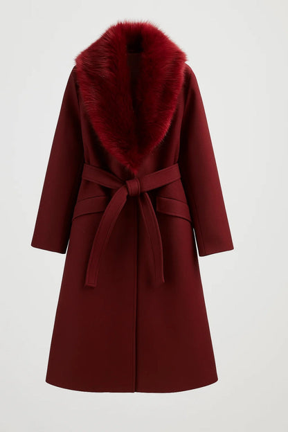 Eleganter Mantel | Klassischer Schnitt mit breitem Kragen | Zeitlose Silhouette