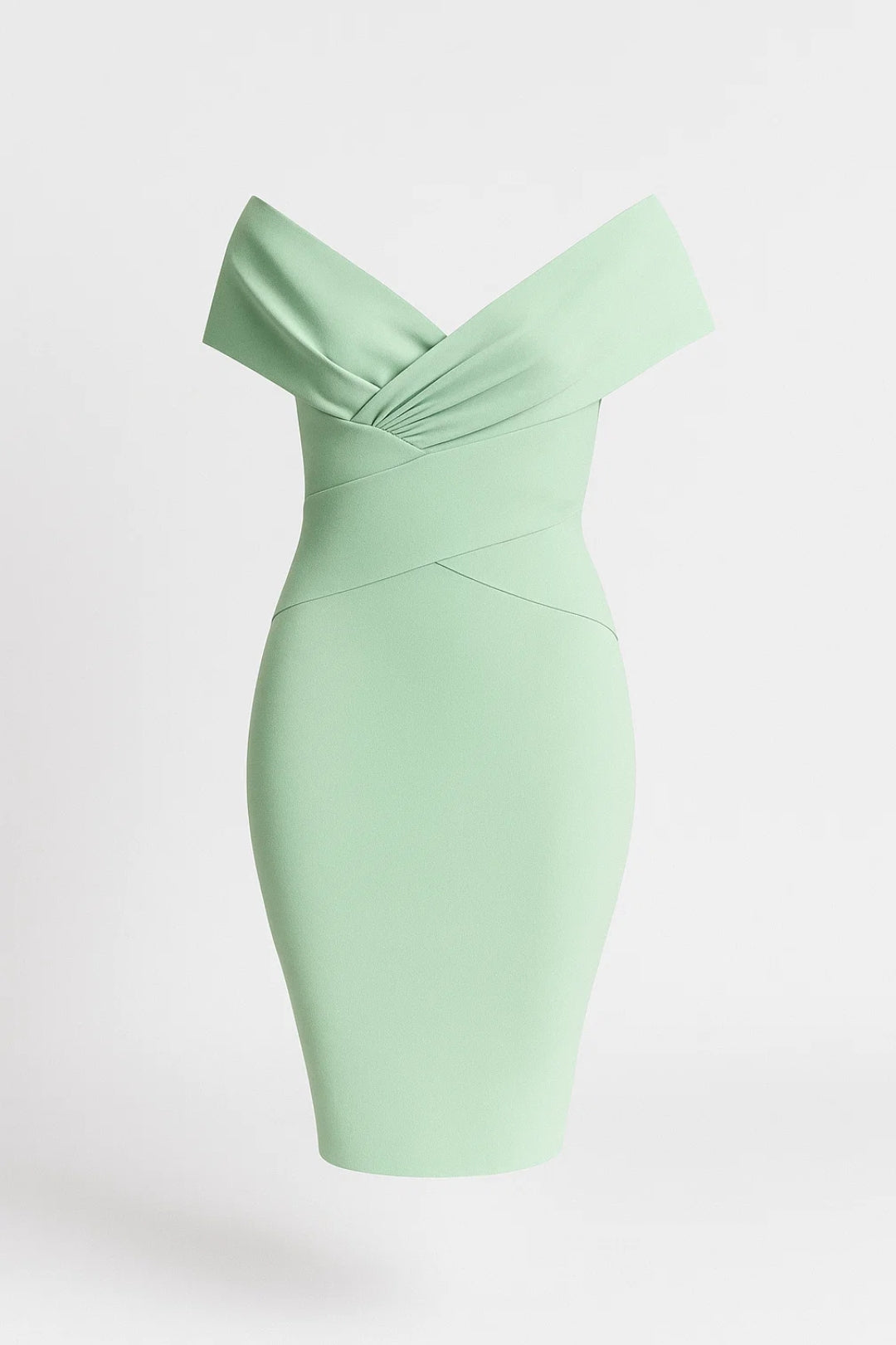 Elegantes Kleid | Schulterfrei | Figurbetont