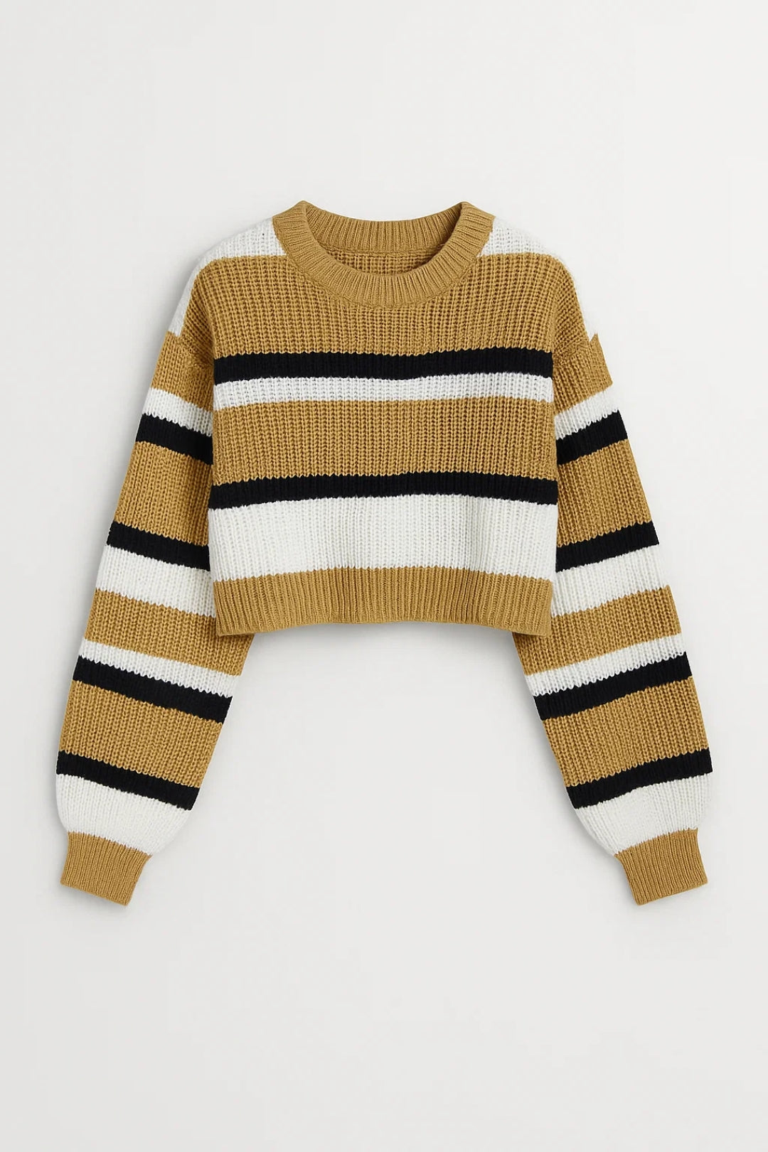 Gestreifter Pullover | Kurzer Schnitt | Moderner Alltagsstil