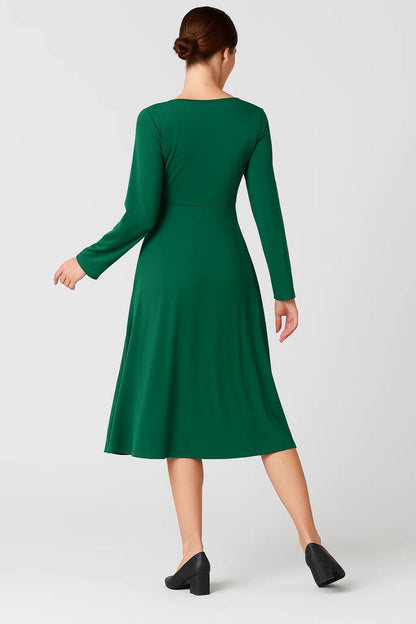 Kleid | Langarm mit Knopfleiste | Klassische Schlichtheit