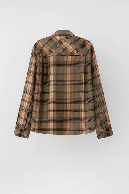 Kurze Jacke | Asymmetrischer Schnitt mit Karomuster | Stilvolle Leichtigkeit