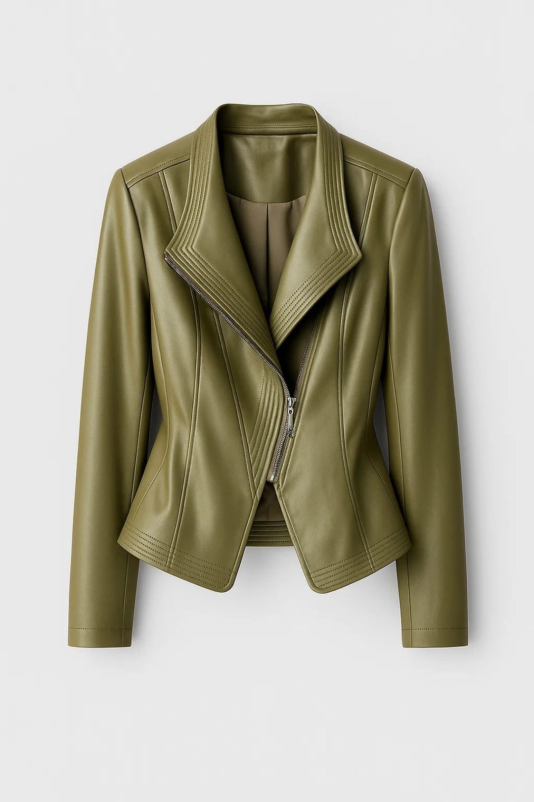 Kurze Jacke | Figurbetonter Schnitt mit Reissverschluss | Zeitlose Eleganz