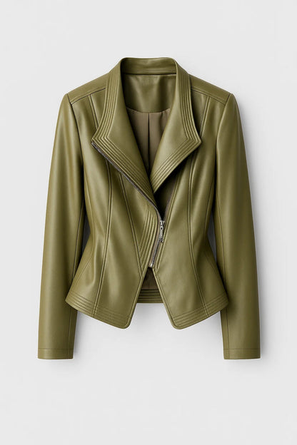 Kurze Jacke | Figurbetonter Schnitt mit Reissverschluss | Zeitlose Eleganz