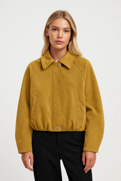 Kurze Jacke | Klassischer Kragen und klare Form | Zeitlose Schlichtheit