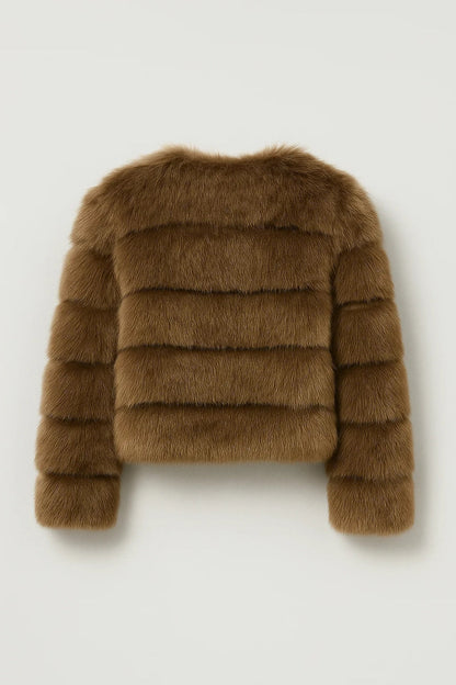 Kurze Jacke | Mit Kunstpelz | Elegante Wärme