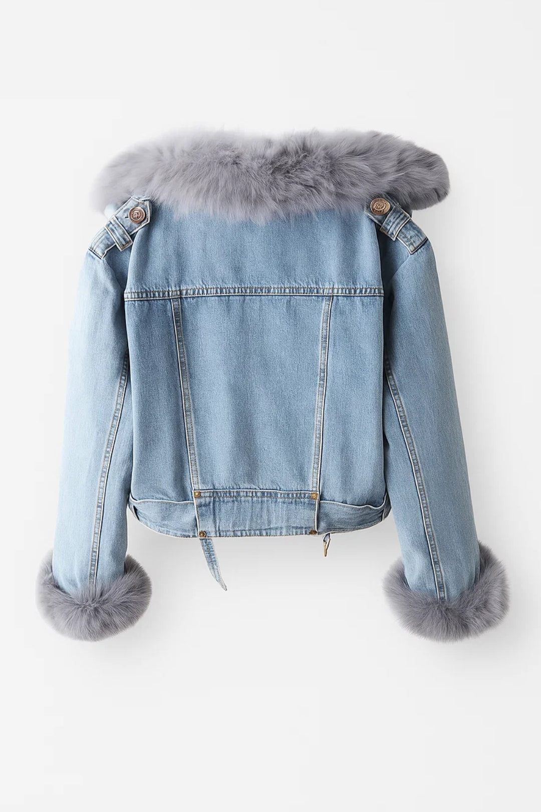 Kurze Jacke | Mit Kunstpelzbesatz | Stilvolle Wärme