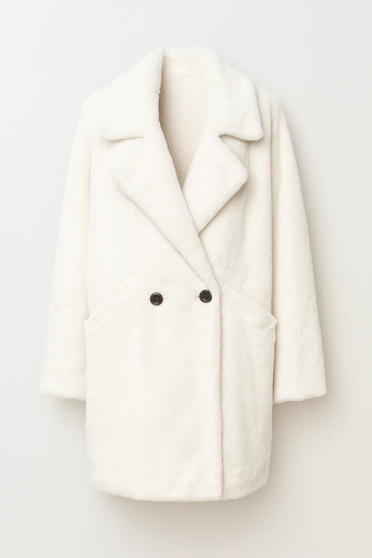 Kurzer Mantel | Weiter Schnitt mit Reverskragen | Schlichte Eleganz