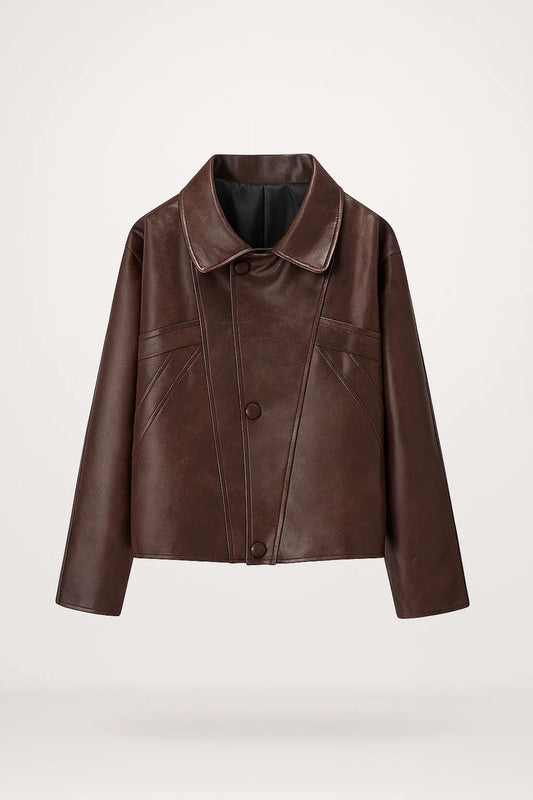 Kurzjacke | Gerader Schnitt mit Knöpfen | Schlichte Raffinesse