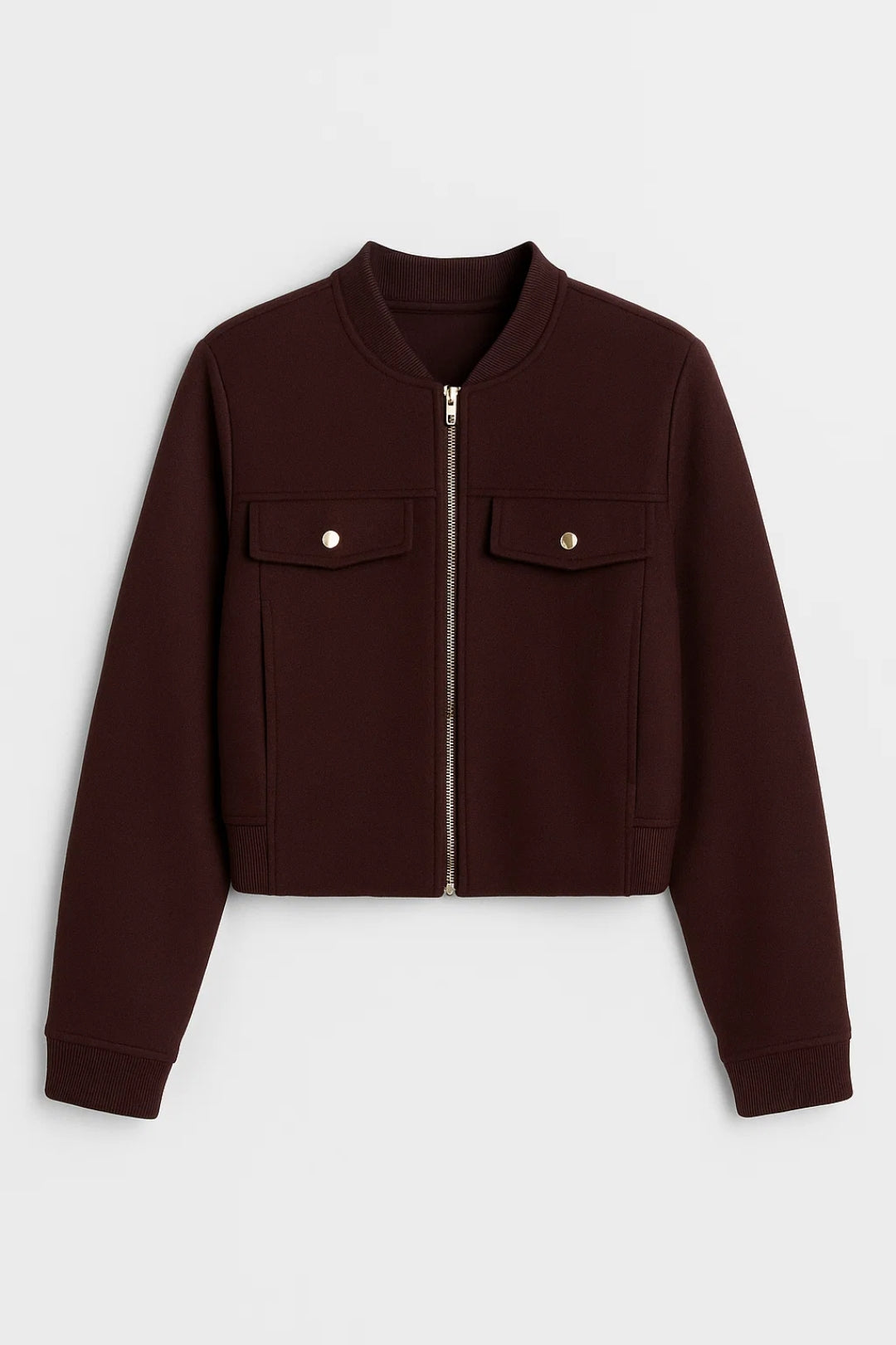 Kurzjacke | Gerader Schnitt mit Reissverschluss | Schlichte Eleganz