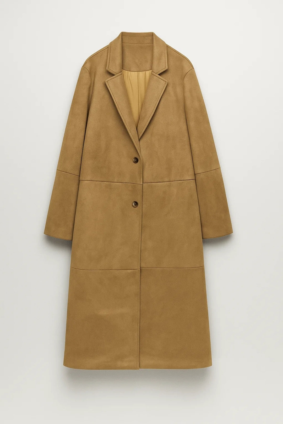 Langer Mantel | Gerader Schnitt | Klassische Eleganz