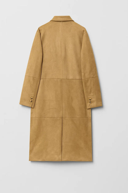 Langer Mantel | Gerader Schnitt | Klassische Eleganz