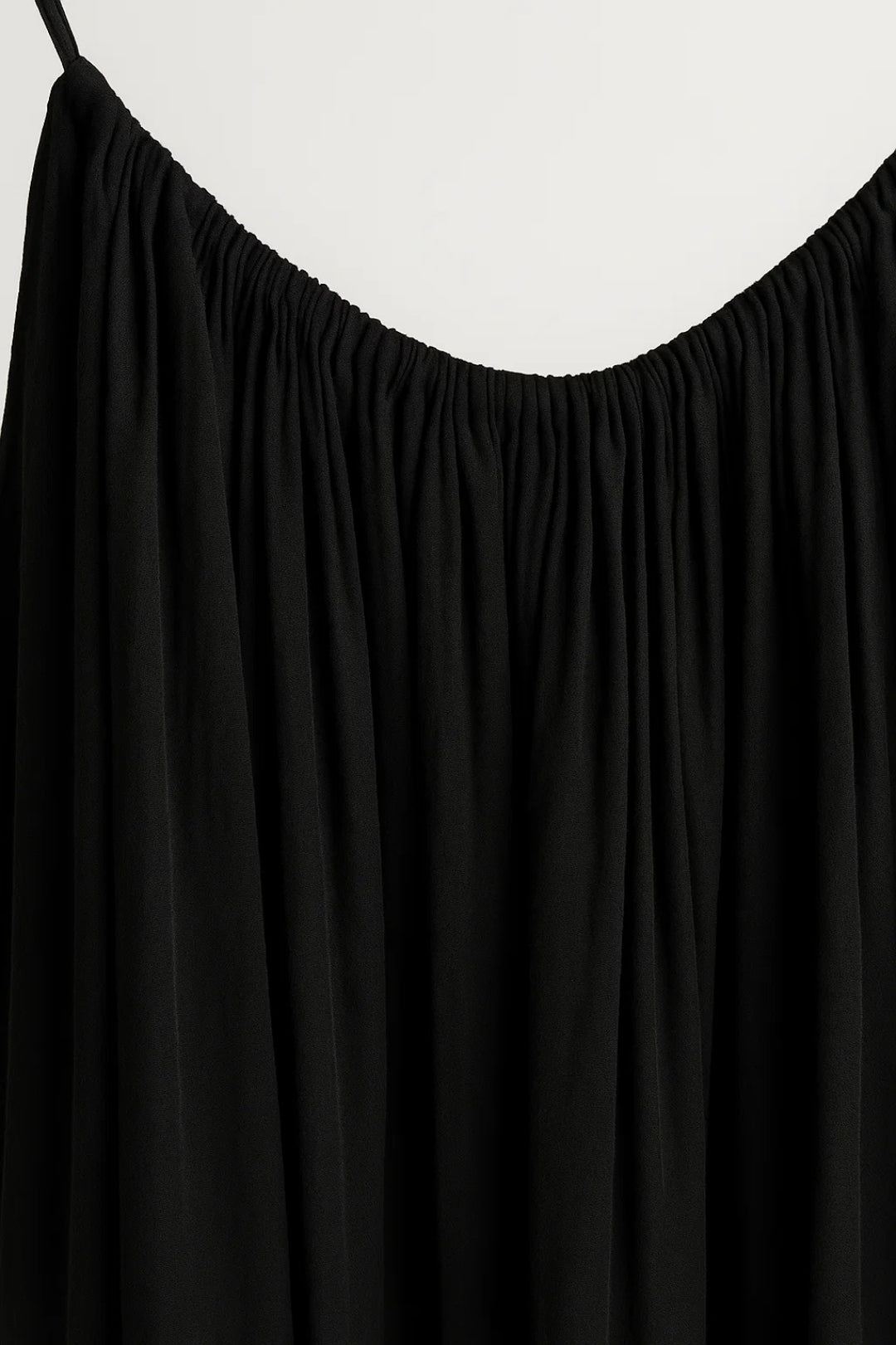 Langes Kleid | Träger mit Bindung | Weite Passform