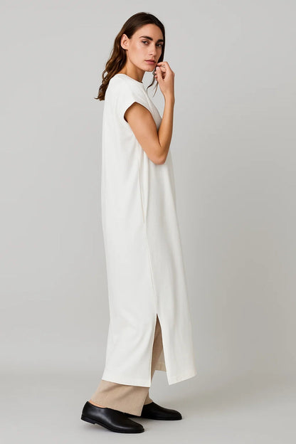 Langkleid | Gerader Schnitt mit Seitenschlitzen | Lässige Schlichtheit