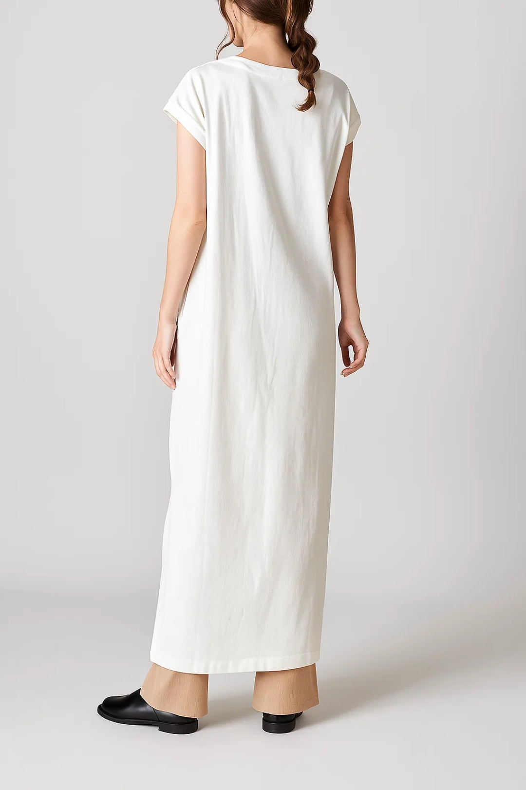 Langkleid | Gerader Schnitt mit Seitenschlitzen | Lässige Schlichtheit