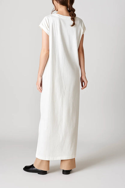 Langkleid | Gerader Schnitt mit Seitenschlitzen | Lässige Schlichtheit