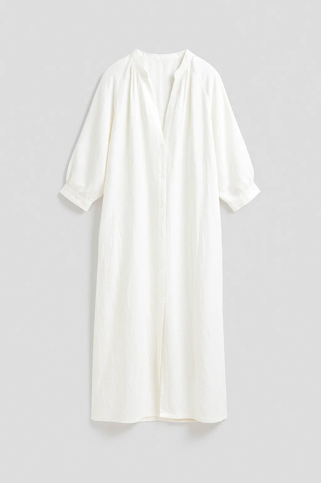 Maxi Kleid | Langarm mit Knopfleiste | Lässige Eleganz