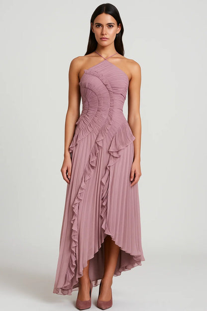 Midikleid | Drapiertes Design mit Plisseefalten | Stilvolle Raffinesse