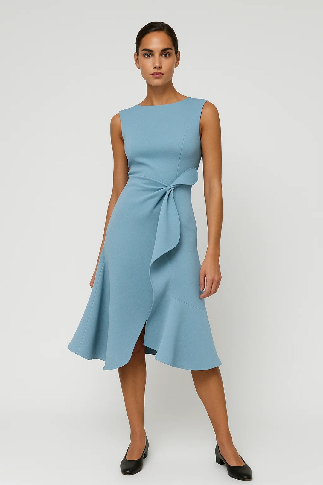 Midikleid | Femininer Schnitt mit Volantdetail | Zeitlose Eleganz