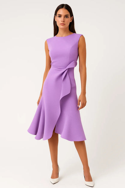 Midikleid | Femininer Schnitt mit Volantdetail | Zeitlose Eleganz