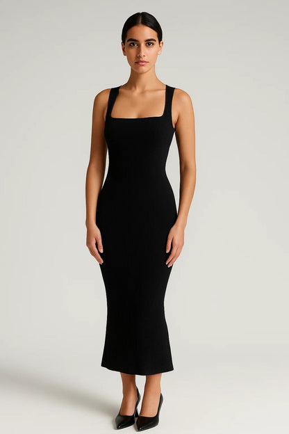 Midikleid | Figurbetonter Schnitt | Zeitlose Schlichtheit