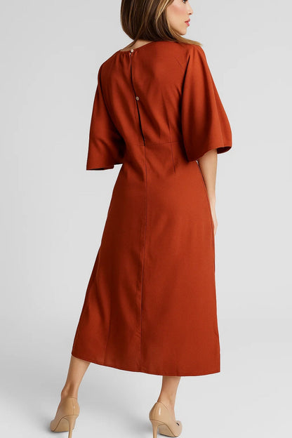 Midikleid | Geknotete Taille | Schlichte Raffinesse