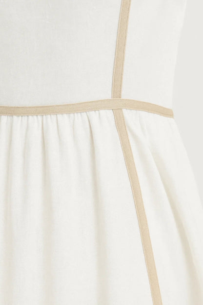 Midikleid | Spaghettiträger | Leicht ausgestellte Form