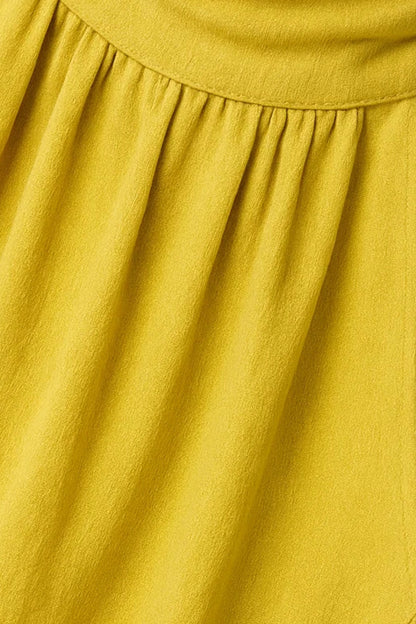 Mini Kleid | Hochgeschlossen mit Drapierung | Sommerliche Raffinesse