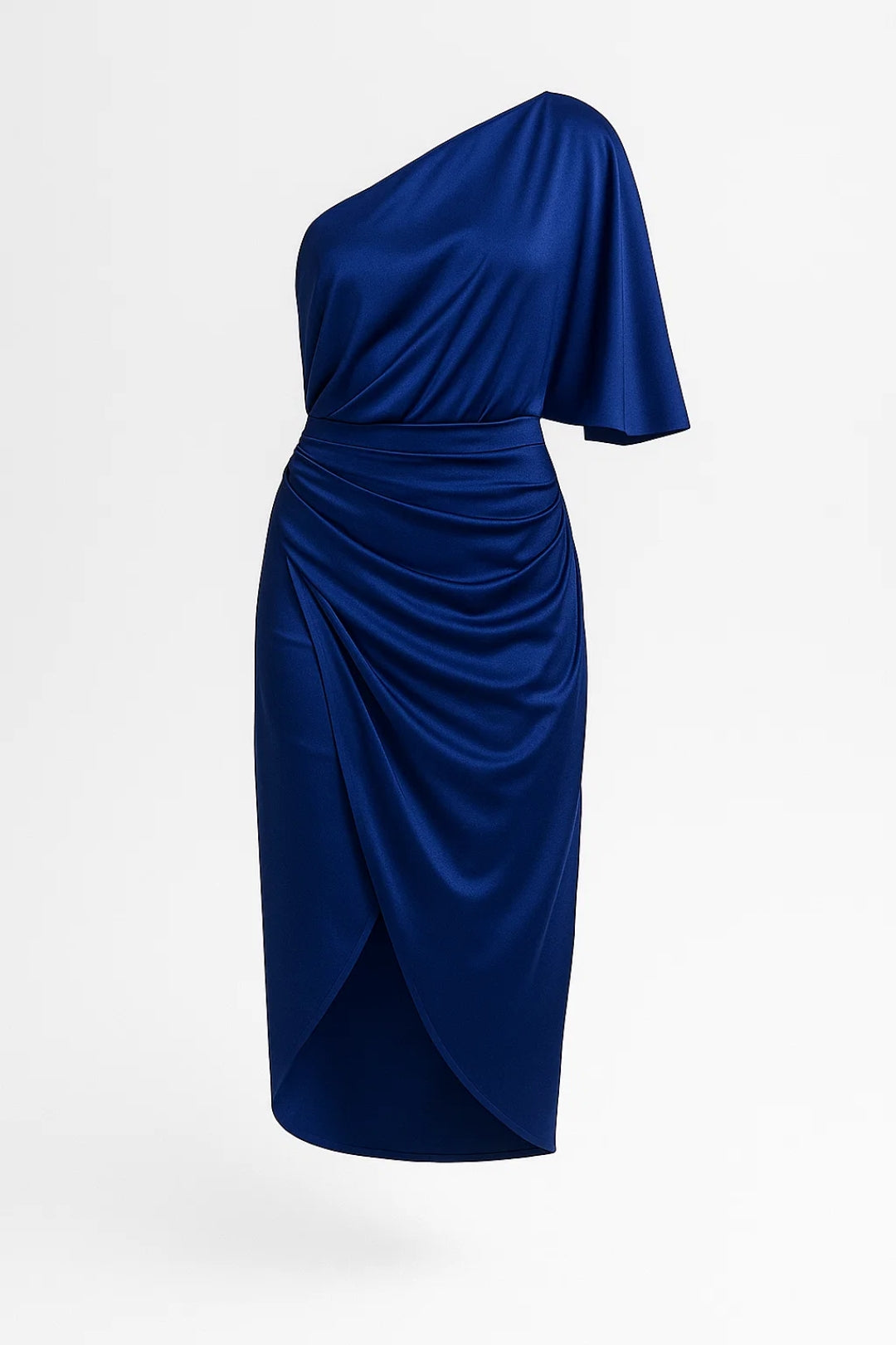 One-Shoulder Kleid | Wickeloptik | Festliche Eleganz
