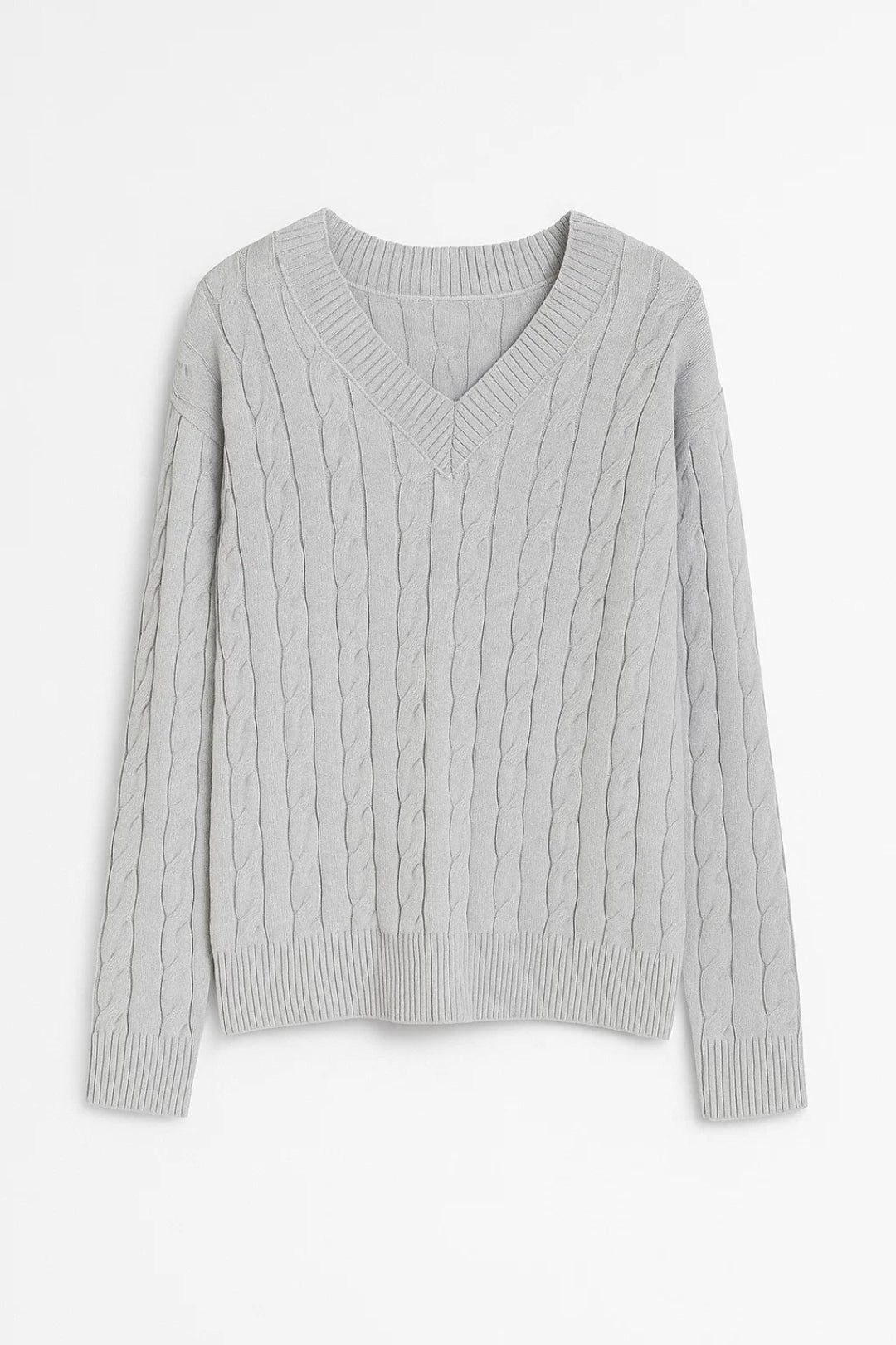 Pullover mit V-Ausschnitt | Feines Strickmuster | Klassische Eleganz