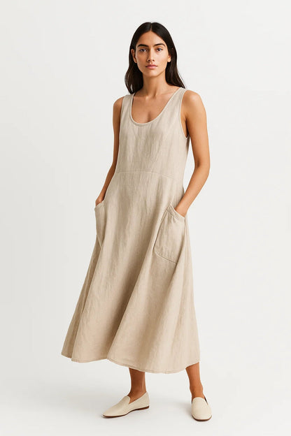 Sommerkleid | Ärmellos | Bequemer Schnitt