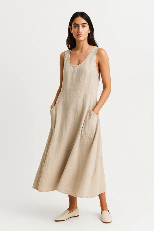 Sommerkleid | Ärmellos | Bequemer Schnitt