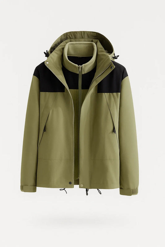 Wanderjacke | Sportlicher Schnitt mit Kapuze | Wetterfest und bequem