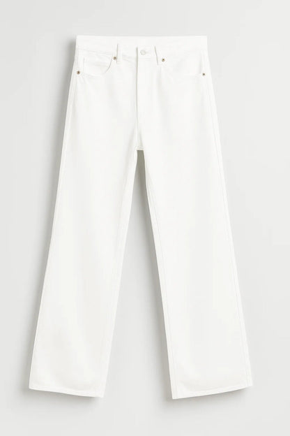 Weit geschnittene Hose | Hoher Bund und gerade Beine | Schlichte Modernität