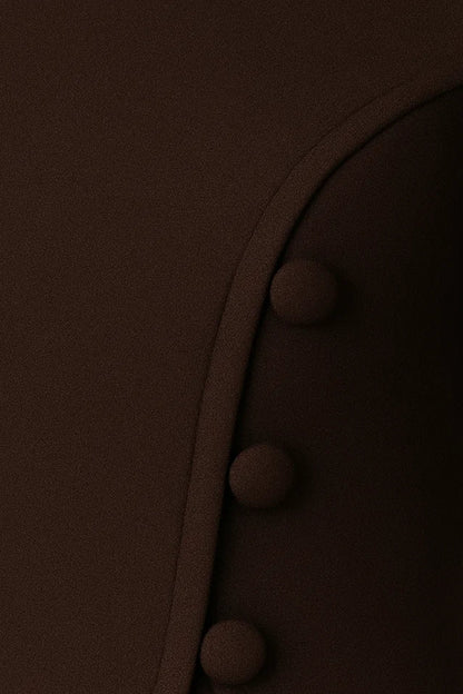 Zweiteiliges Set | Langes Oberteil mit Knopfleiste und Hose | Klassische Eleganz