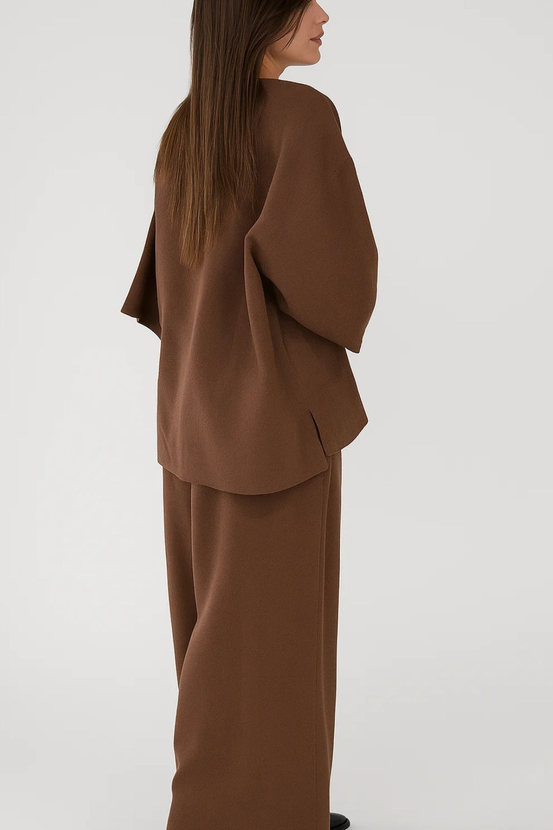 Zweiteiliges Set | Weite Jacke mit Hose | Moderne Schlichtheit
