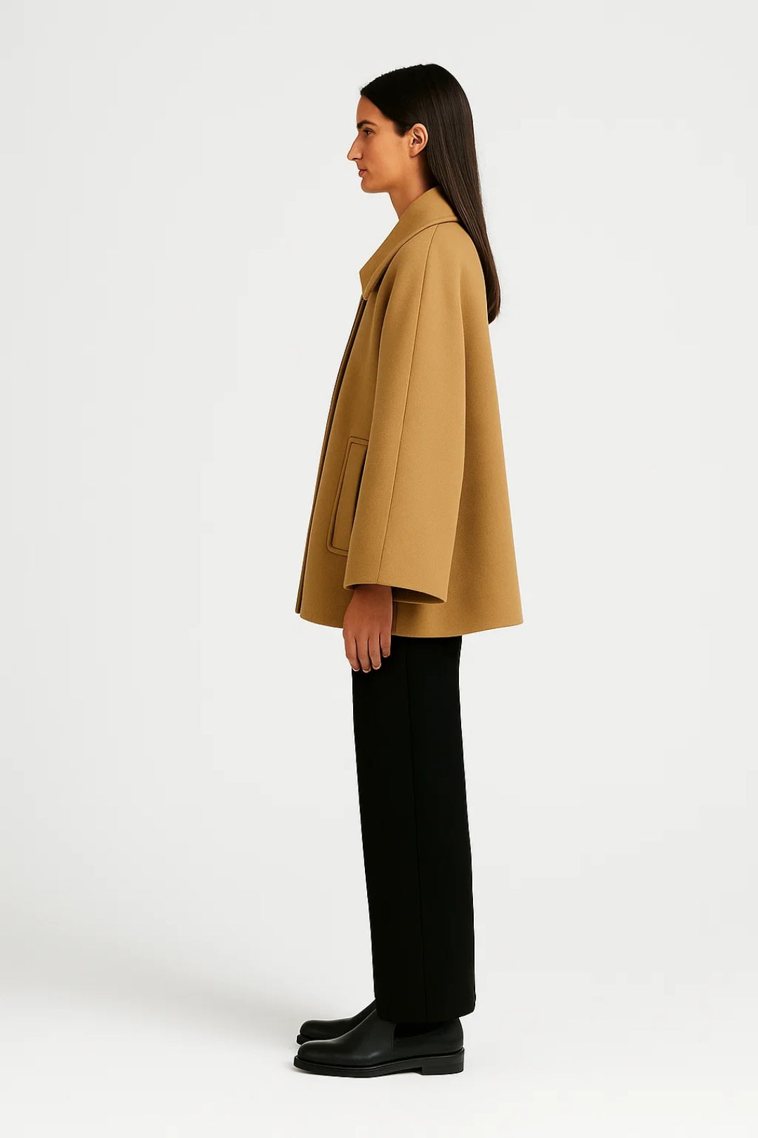 A-Linien-Jacke mit Knopfleiste | Weit geschnitten | Zeitlos und elegant